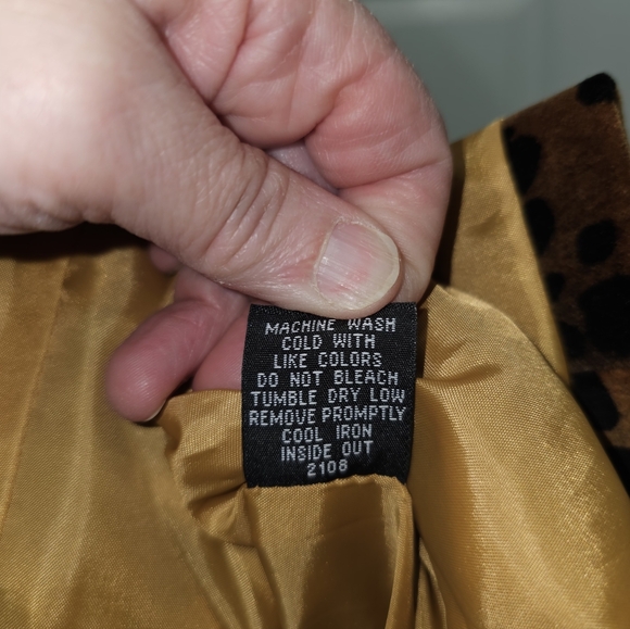 Rafaella Velvet Leopard Teddy Jacket, Size 10 - Picture 11 of 11